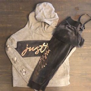 Adorable Justice sweatsuit!
